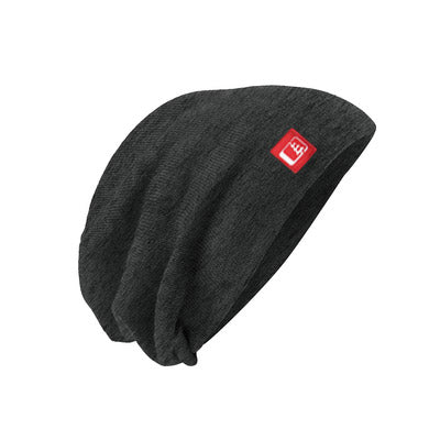 Slouch Beanie Charcoal/Red