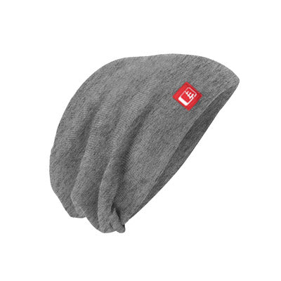 Slouch Beanie Grey/Red